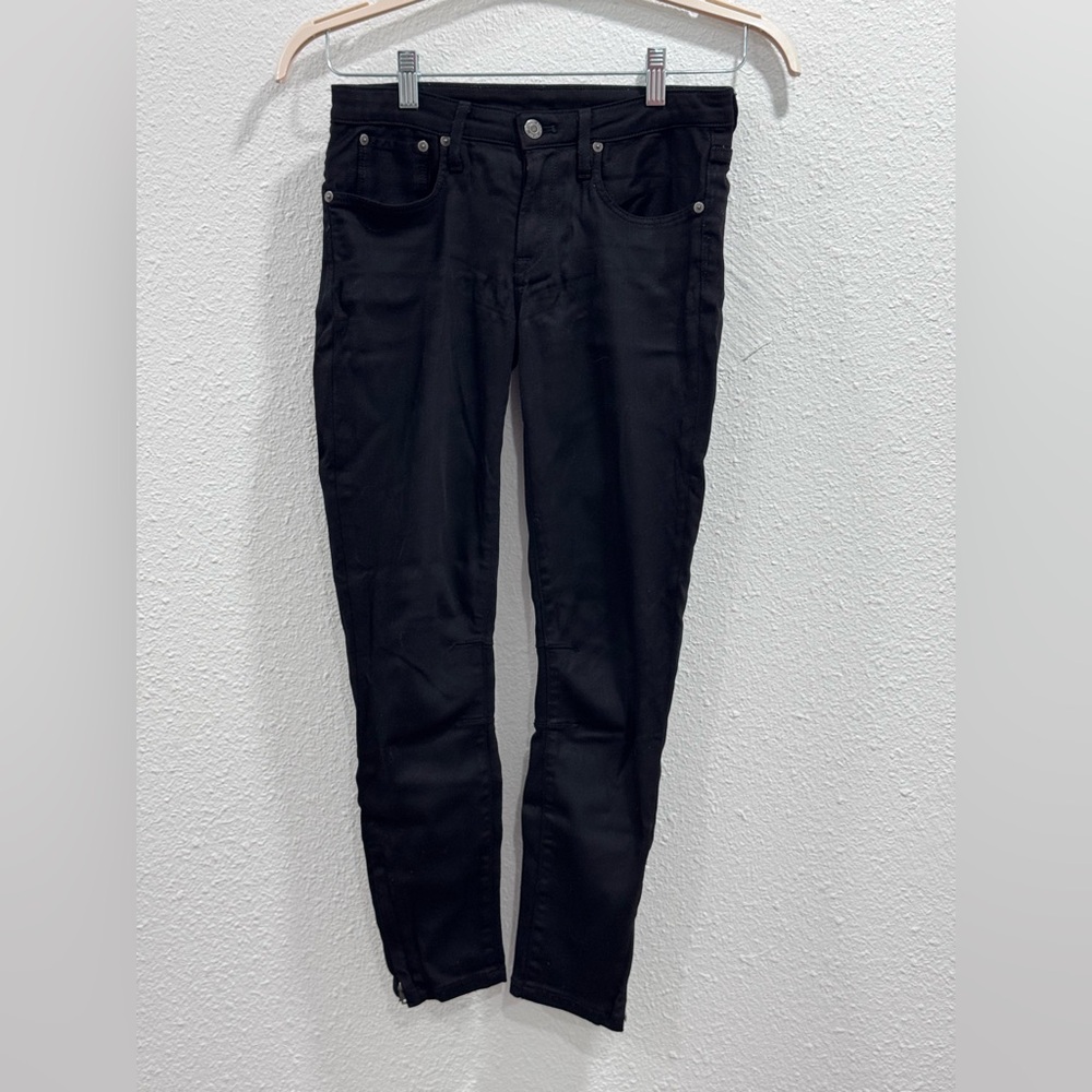 Helmut Lang Low Rise Skinny Zip Cuff